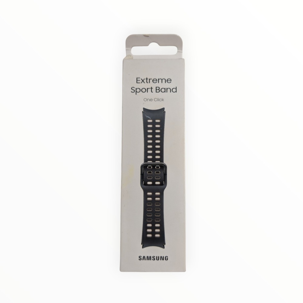 Y9-O Samsung Extreme Sport Band One Click For Watch4 Or Later 20mm Graphite S/M
